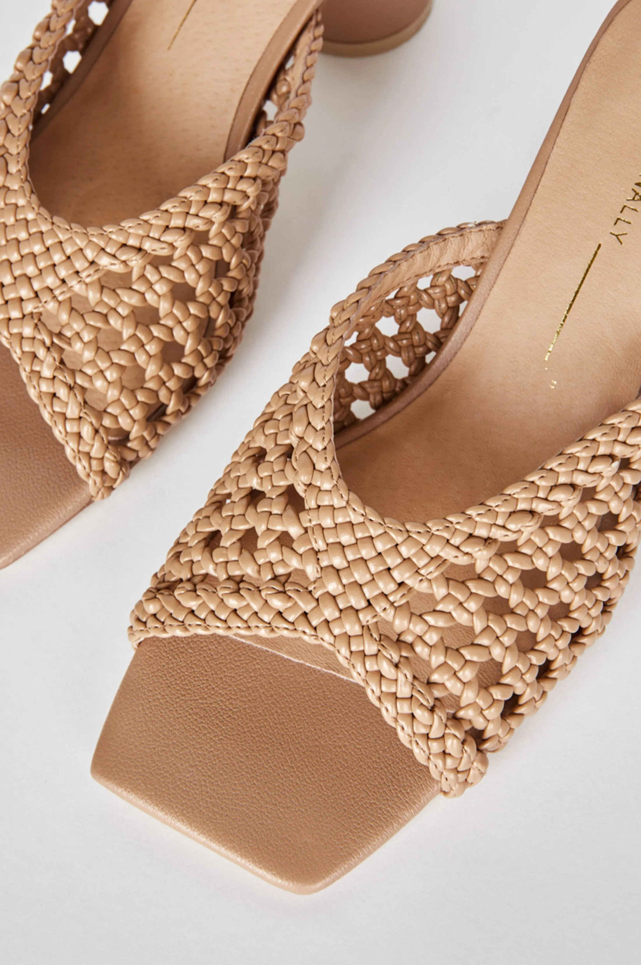 INTENTIONALLY BLANK CASSANDRA HEELED MULE - CLAY