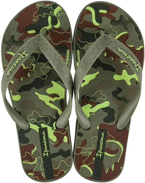 Ipanema Temas XIV Kids Flip Flops - Comfortable & Stylish Unisex Flip Flops for Kids, Bright & Colorful Prints, Non-Slip Sole, Durable, Water Resistant, Easy to Clean