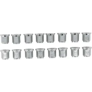 ITP Chrome Lug Nut, Flat Seat (16 Pack)