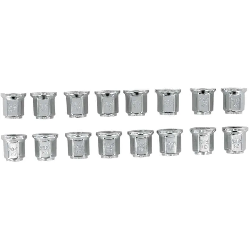 ITP Chrome Lug Nut, Flat Seat (16 Pack)