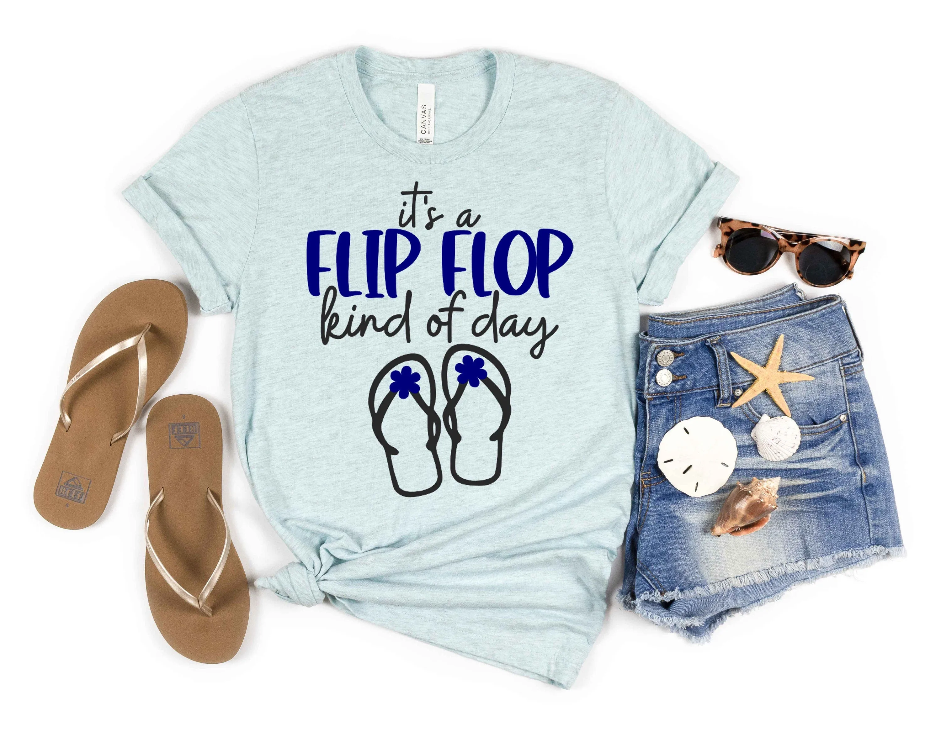 It's a Flip Flop Kind of Day short sleeve t-shirt - funny t-shirt - beach day shirt - summer shirt