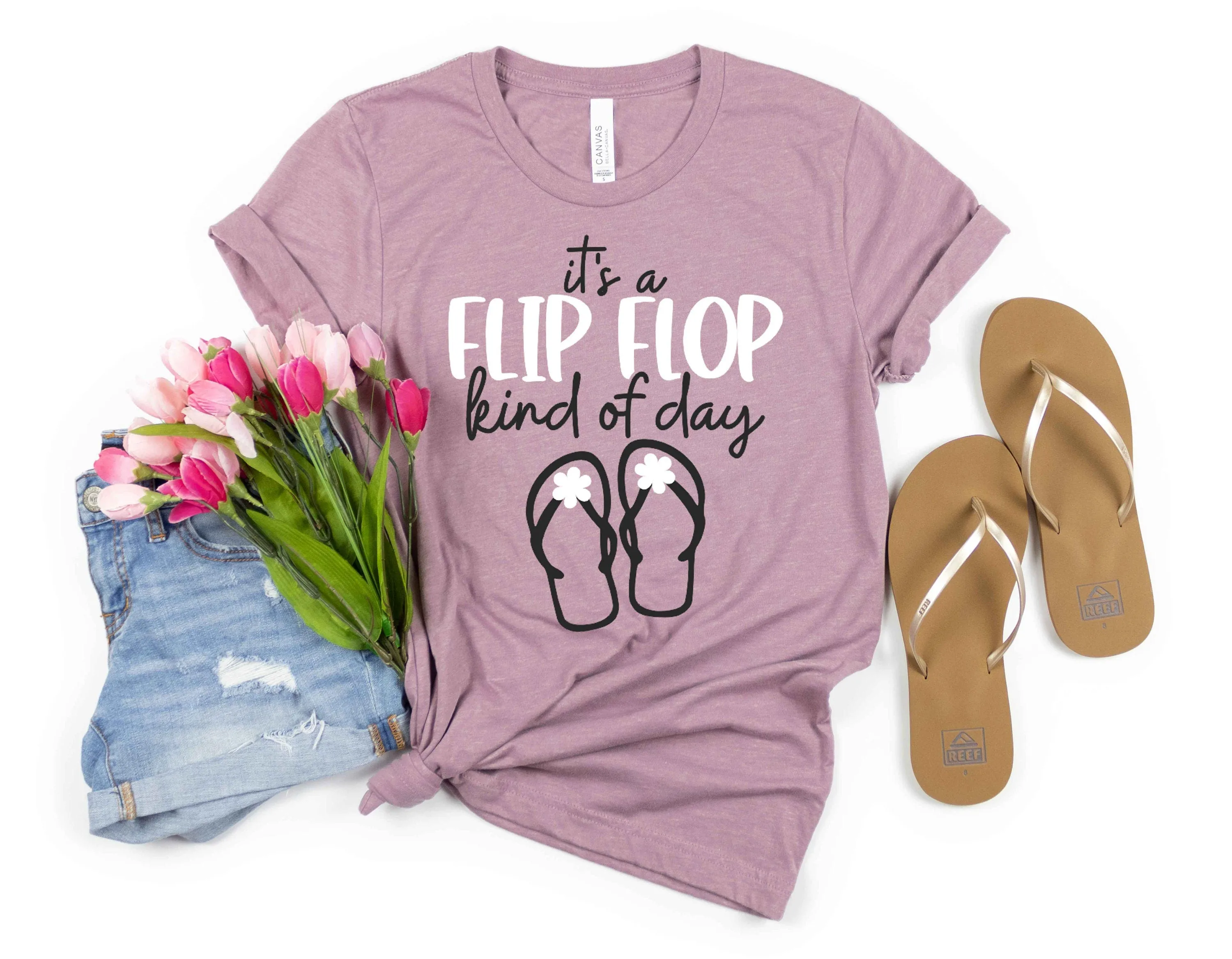 It's a Flip Flop Kind of Day short sleeve t-shirt - funny t-shirt - beach day shirt - summer shirt
