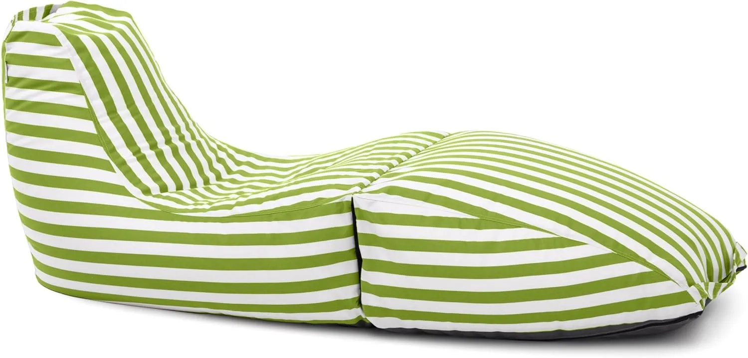Jaxx Prado Outdoor Chaise Lounge, Lime Stripes