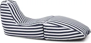 Jaxx Prado Outdoor Chaise Lounge, Navy Stripes