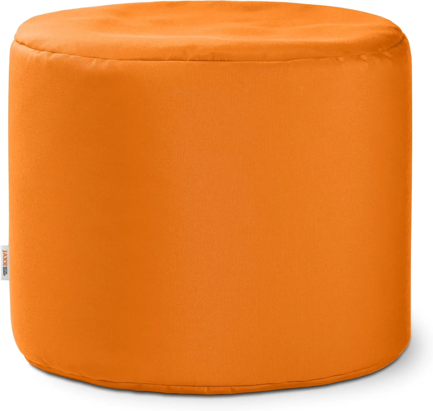 Jaxx Spring Outdoor Ottoman/Side Table, Premium Sunbrella, Tangerine