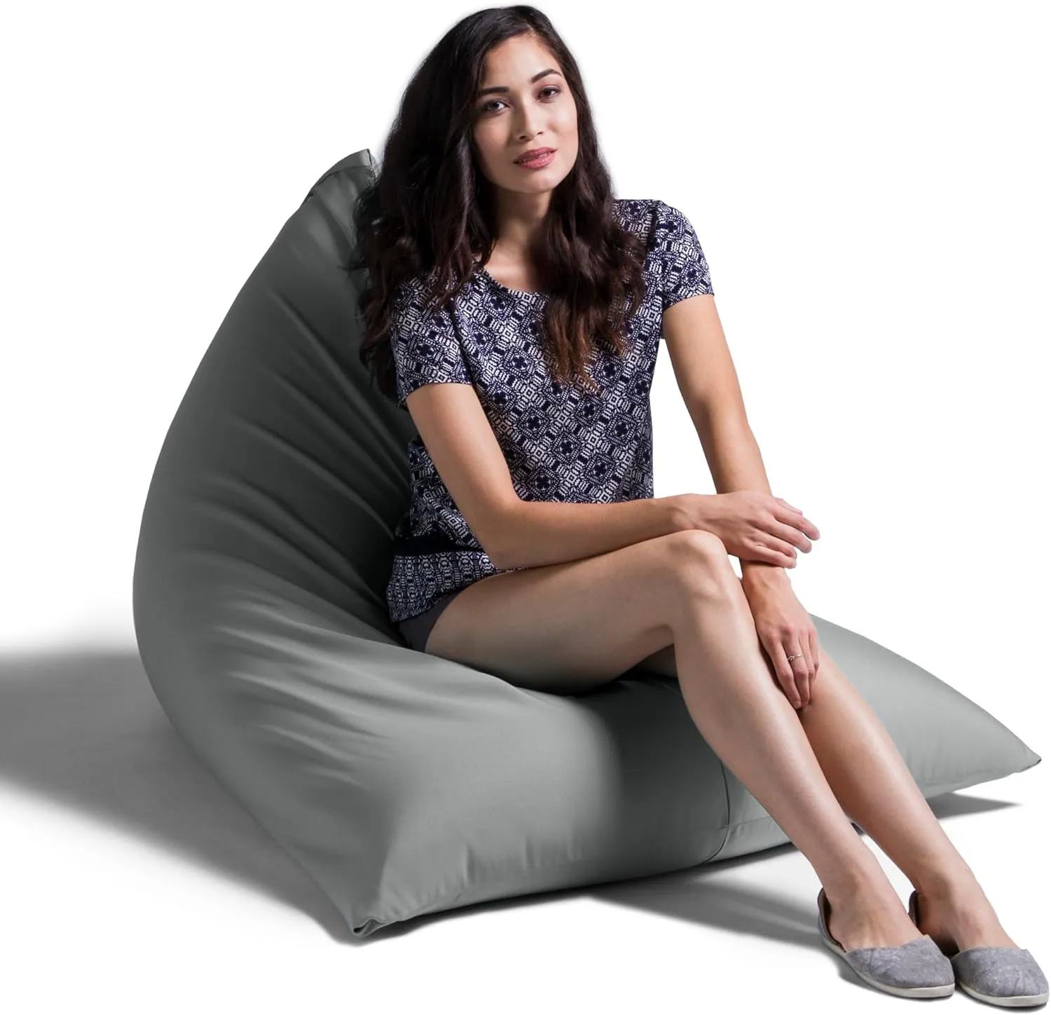 Jaxx Twist Outdoor Bean Bag Chair, Granite