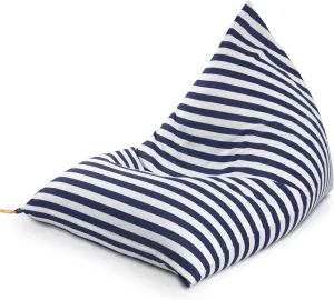 Jaxx Twist Outdoor bean bag chair, Navy Strips