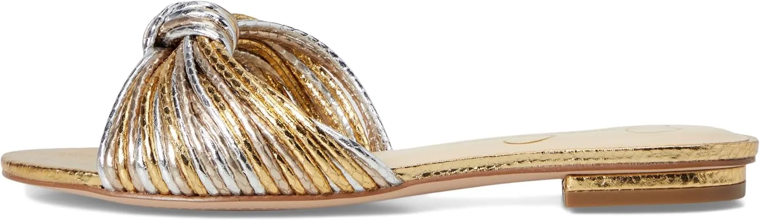 Jessica Simpson Womens Dydra Denim Slip-On Slide Sandals