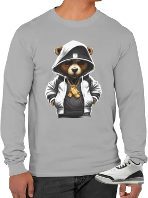 Jordan 3 Retro Cement Grey Men's Long Sleeve T-Shirt to Match Sneakers