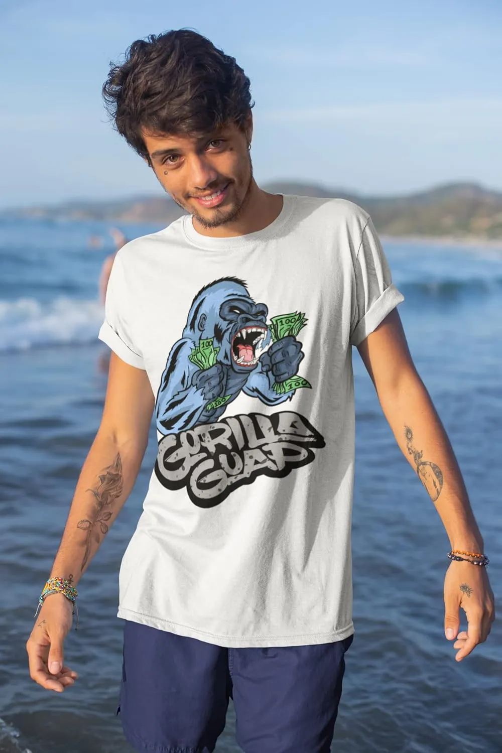Jordan 4 Midnight Navy T Shirt to Match Men's Sneakers Gorilla Guap, Shirt to Match Jordan 4s Midnight Navy
