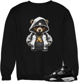 Jordan 4 White Thunder Men's T Sweatshirt To Match Sneakers
