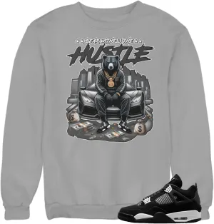 Jordan 4 White Thunder Men's T Sweatshirt To Match Sneakers