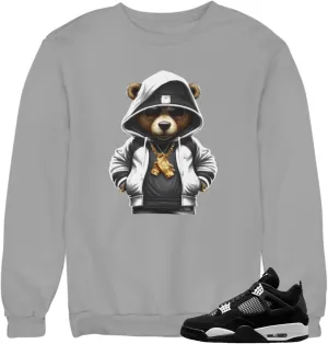 Jordan 4 White Thunder Men's T Sweatshirt To Match Sneakers