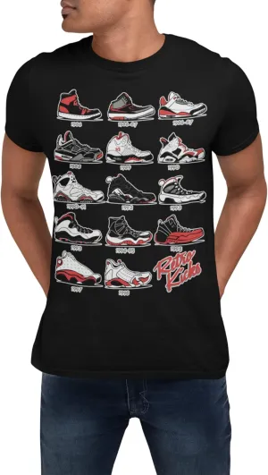 Jordan Retro Sneakers Matching T-Shirt, Tee for Jordan 1-6, 11-13, Gift