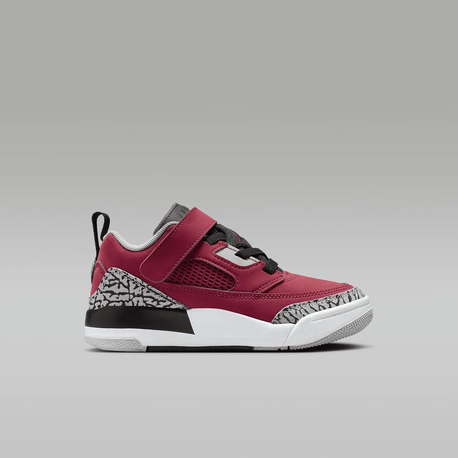Jordan Spizike Low Little Kids' Shoes (FQ3951-600, Gym Red/Wolf Grey/Cool Grey/Black)