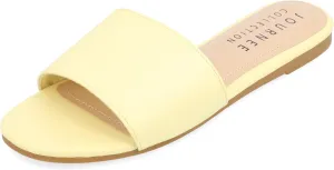 Journee Womens Kolinna Tru Comfort Foam Slip On Flat Sandals
