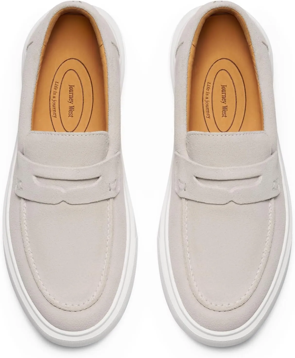 Journey West Suede Tassel Loafer for Women Slip-on Belgian Penny Loafers Shoes for Women in Many Colors