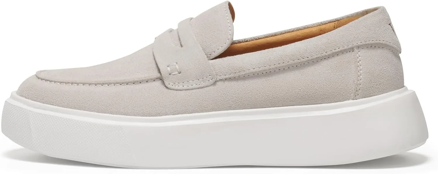 Journey West Suede Tassel Loafer for Women Slip-on Belgian Penny Loafers Shoes for Women in Many Colors