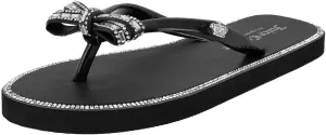 Juicy Couture Women's Flip Flops – Lightweight Beach Sandals, Casual Shower & Pool Slides