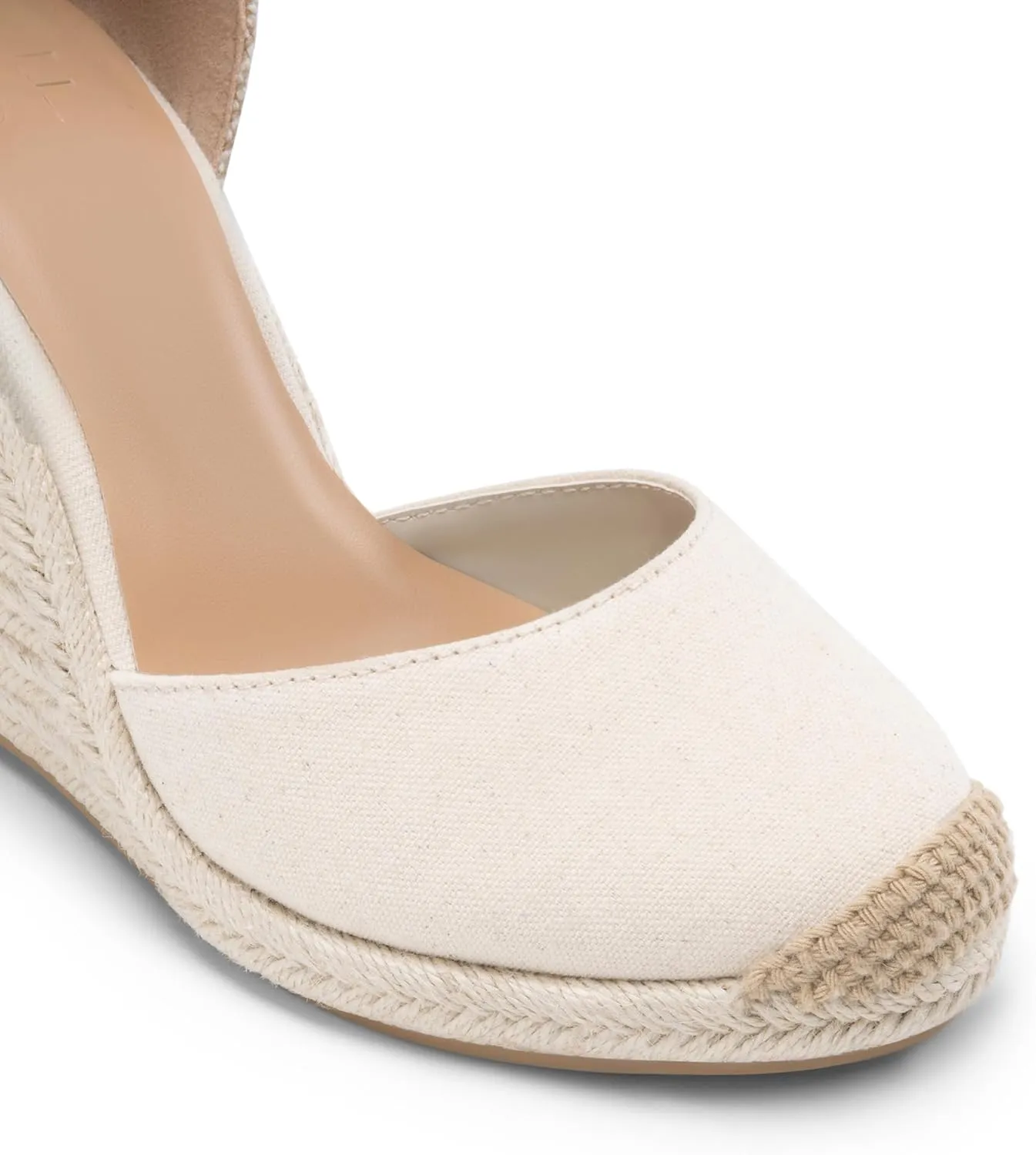 JustFab Wedge Sandals for Women Platform High Heels Summer Mule Open Toe Espadrille Wedges Slip on Comfortable Soft Arch Support Sandals