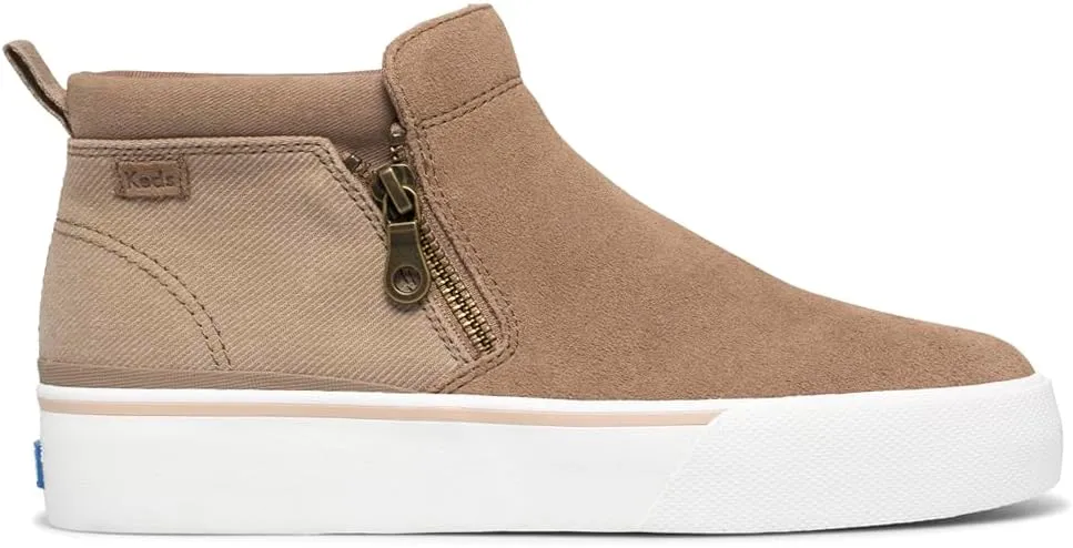 Keds Women's Cooper Zip Bootie Suede/Canvas Rain Boot