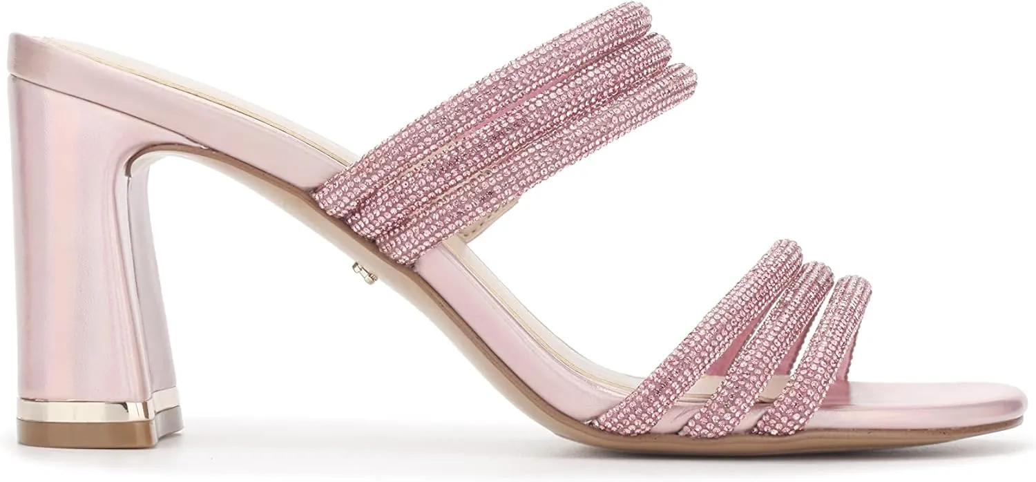 Kenneth Cole Women's Amelia Flare Jewel Heeled Sandal Loafer