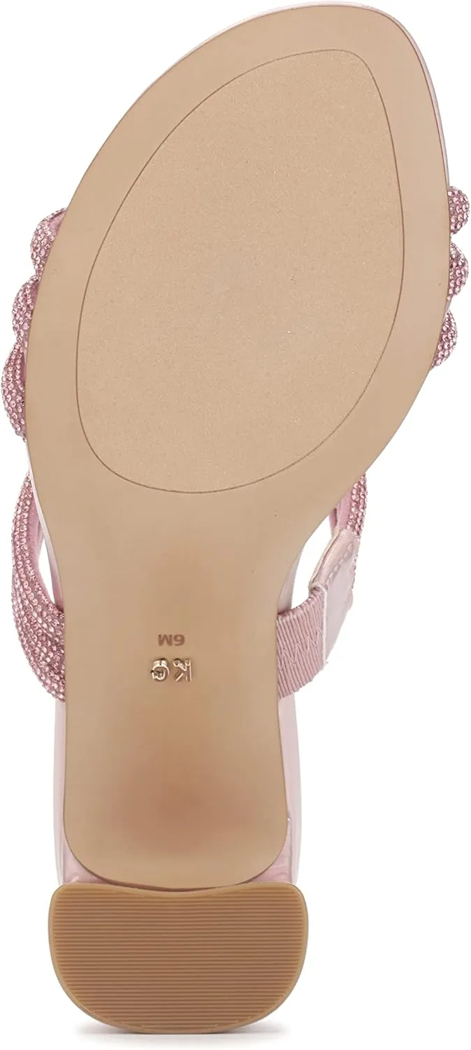 Kenneth Cole Women's Amelia Flare Jewel Heeled Sandal Loafer