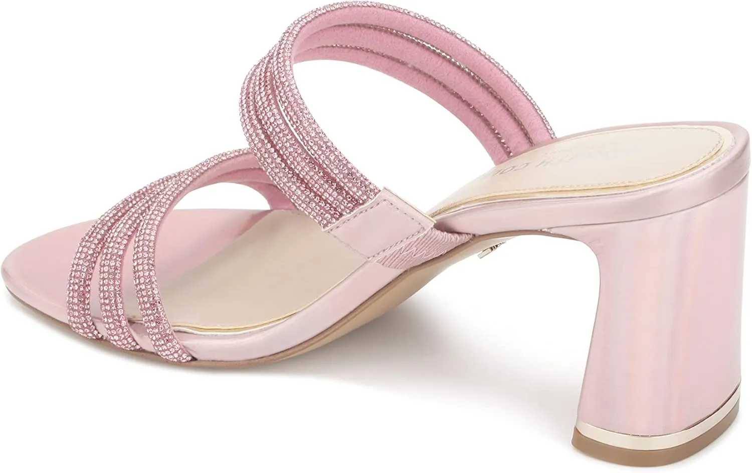 Kenneth Cole Women's Amelia Flare Jewel Heeled Sandal Loafer