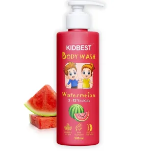 Kid's Top to Toe Body Wash 500ml - Watermelon Scent - Tear-Free, Anti-Bacterial, Paraben & SLS-Free - Gentle for Normal, Sensitive & Dry Skin - Baby, Toddler & Child Body Wash