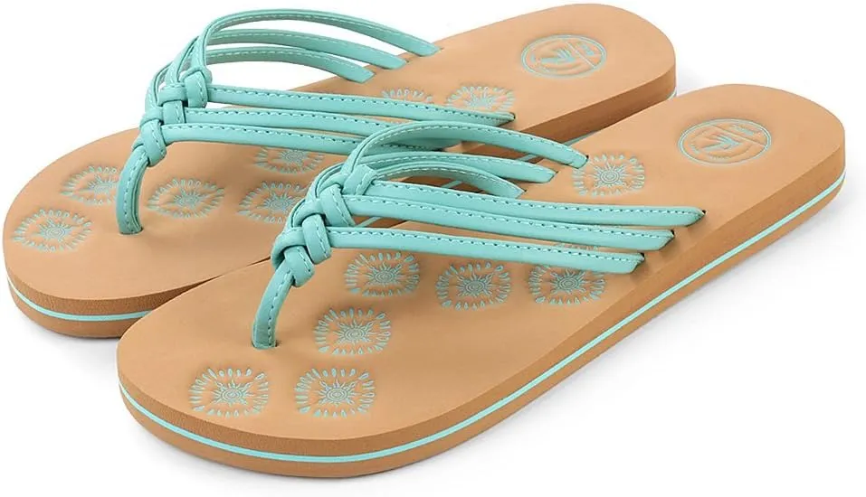 Knotted Flip Flops: Stylish, Comfortable, and Durable Summer Sandals for Women, Light Weight Anti Skid Weatherproof Rubber Sole