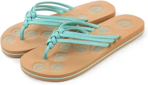 Knotted Flip Flops: Stylish, Comfortable, and Durable Summer Sandals for Women, Light Weight Anti Skid Weatherproof Rubber Sole