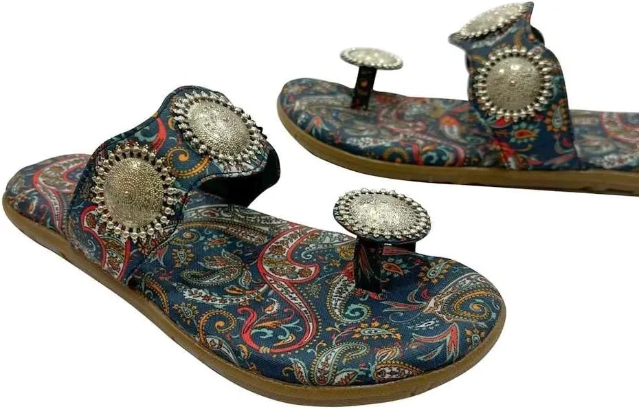 Kolhapuri Chappal For Women's Indian Flat Flip Flop Kolhapuri Sandals For Women Ethnic s Casual Mojaris