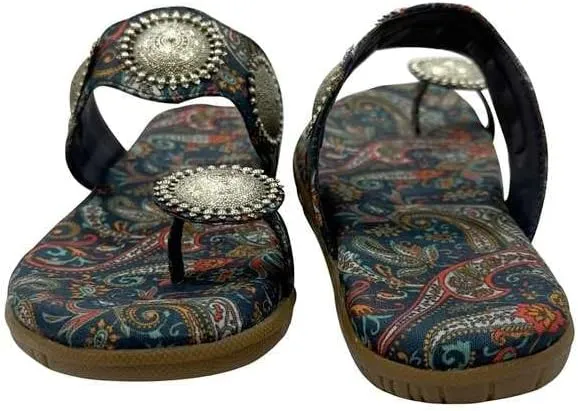 Kolhapuri Chappal For Women's Indian Flat Flip Flop Kolhapuri Sandals For Women Ethnic s Casual Mojaris