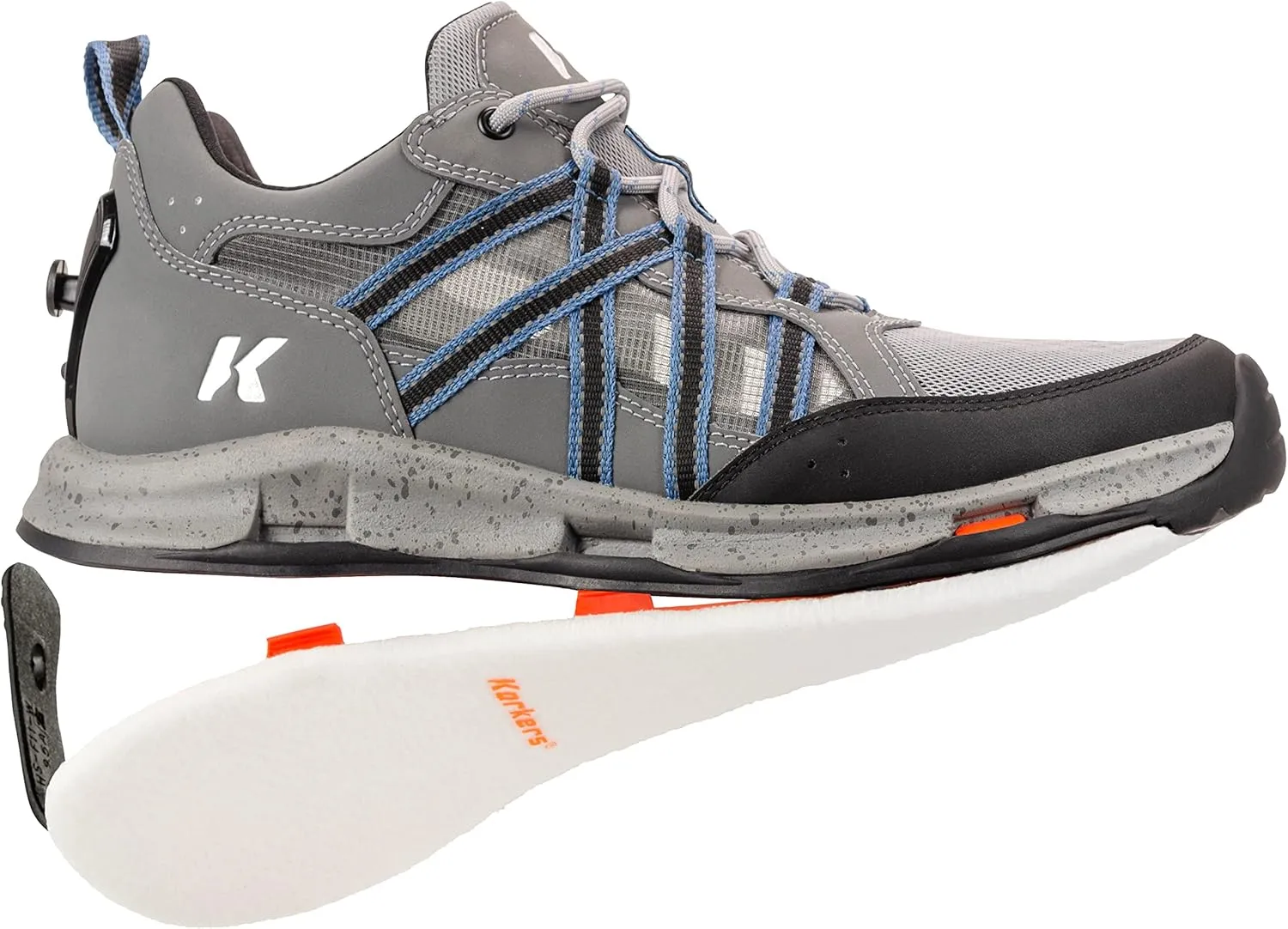 Korkers Men's All Axis Shoe - All Terrain Warm Weather Performance Water Shoe