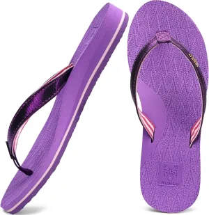 KuaiLu Womens Fashion Flip Flops Ladies Lightweight Summer Beach Yoga Mat Thong Sandals with Comfortable Arch Support
