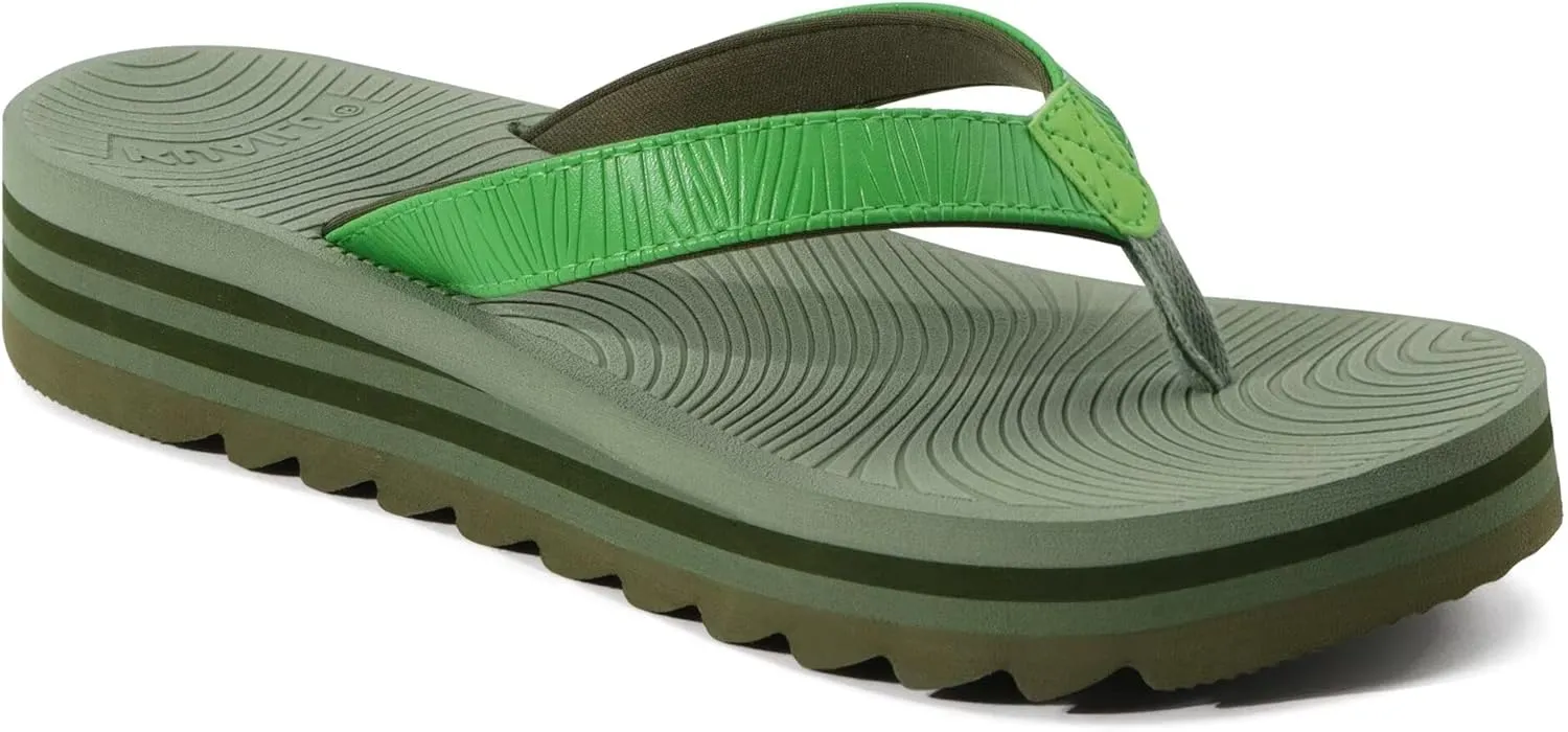 KuaiLu Women’s Flip Flops Ladies Yoga Mat Platform Thong Sandals Dressy Womans Lightweight Summer Slip On Beach Flip Flop Sandles, Soft Cushion Footbed, Arch Support