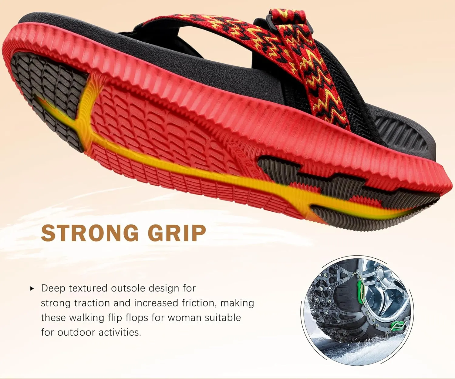 KuaiLu Womens Flip Flops With Arch Support Adjustable Thick Athletic Cushion Recovery Walking Sandals For Woman Ladies Fashion Comfortable Flip-Flop Slides, Water Resistant & Lightweight