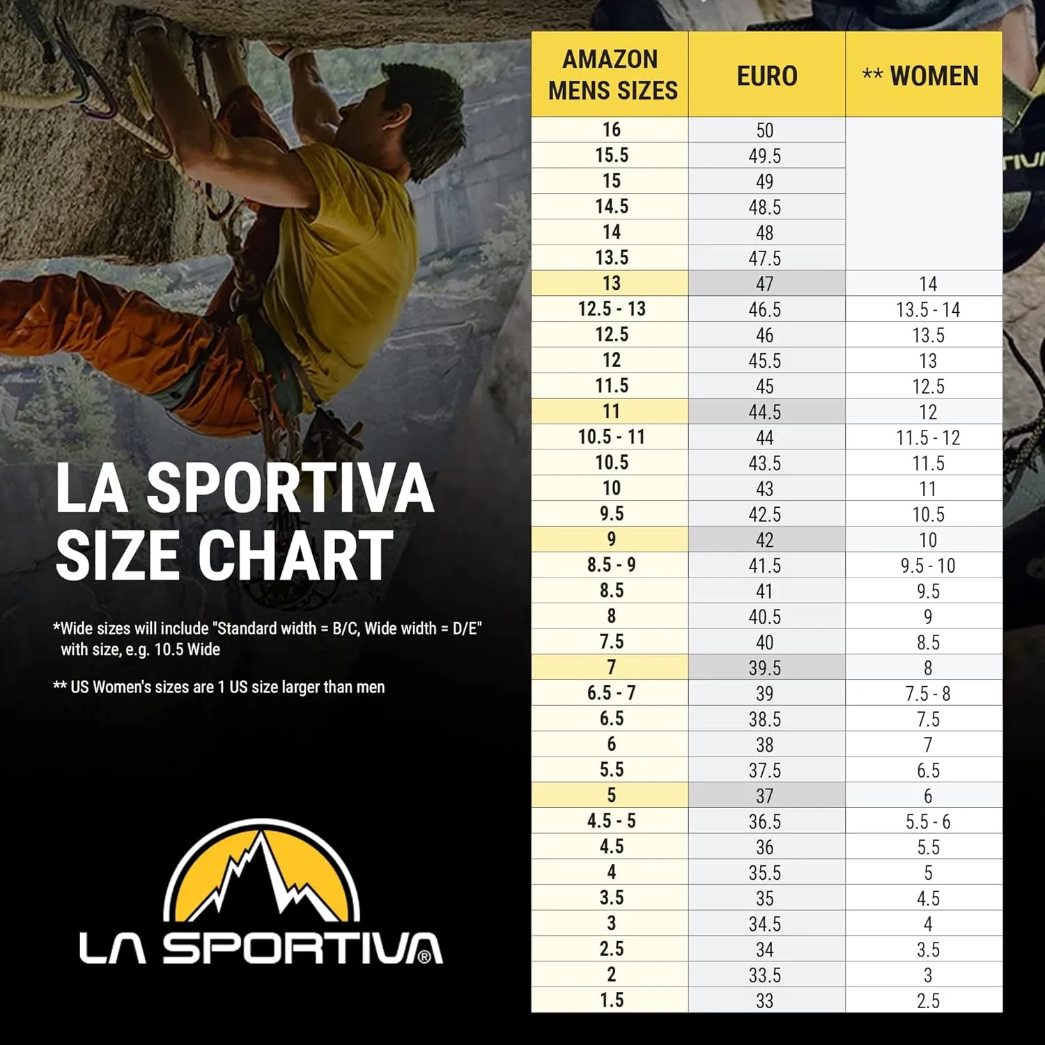 La Sportiva Mens Mantra - Slip-On Performance Rock Climbing Shoe