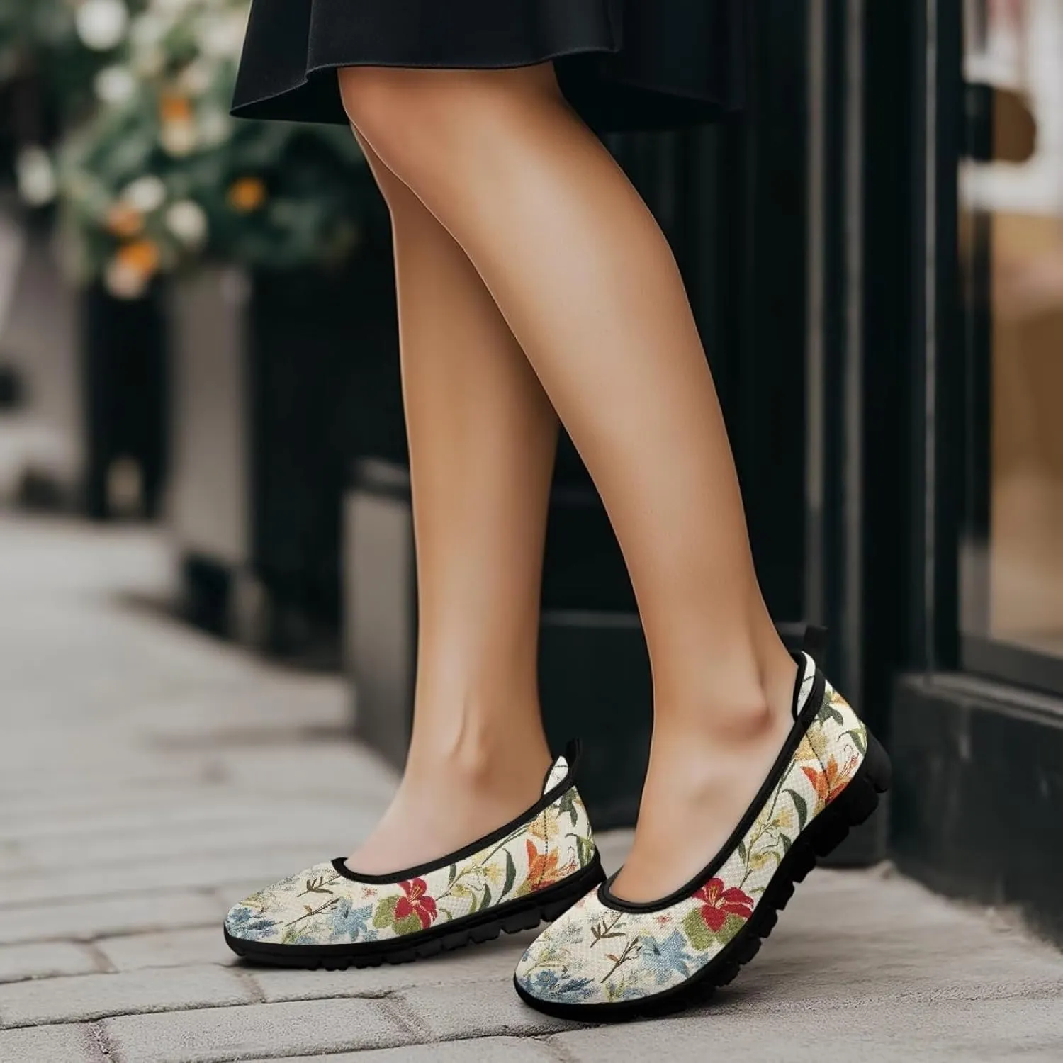 Ladies Slip on Loafer Shoes Womens Flats Shoes Ballet Pregnant Women Work Casual Comfortable