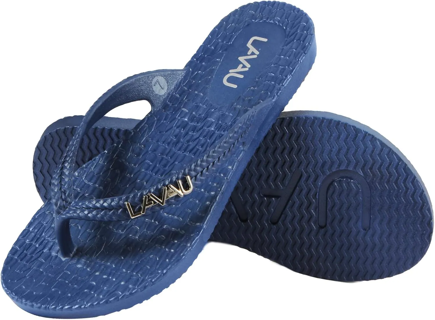 LAVAU Women Waterproof Flip Flops, Shower & Water No-Slip Sandals for Pool and Beach
