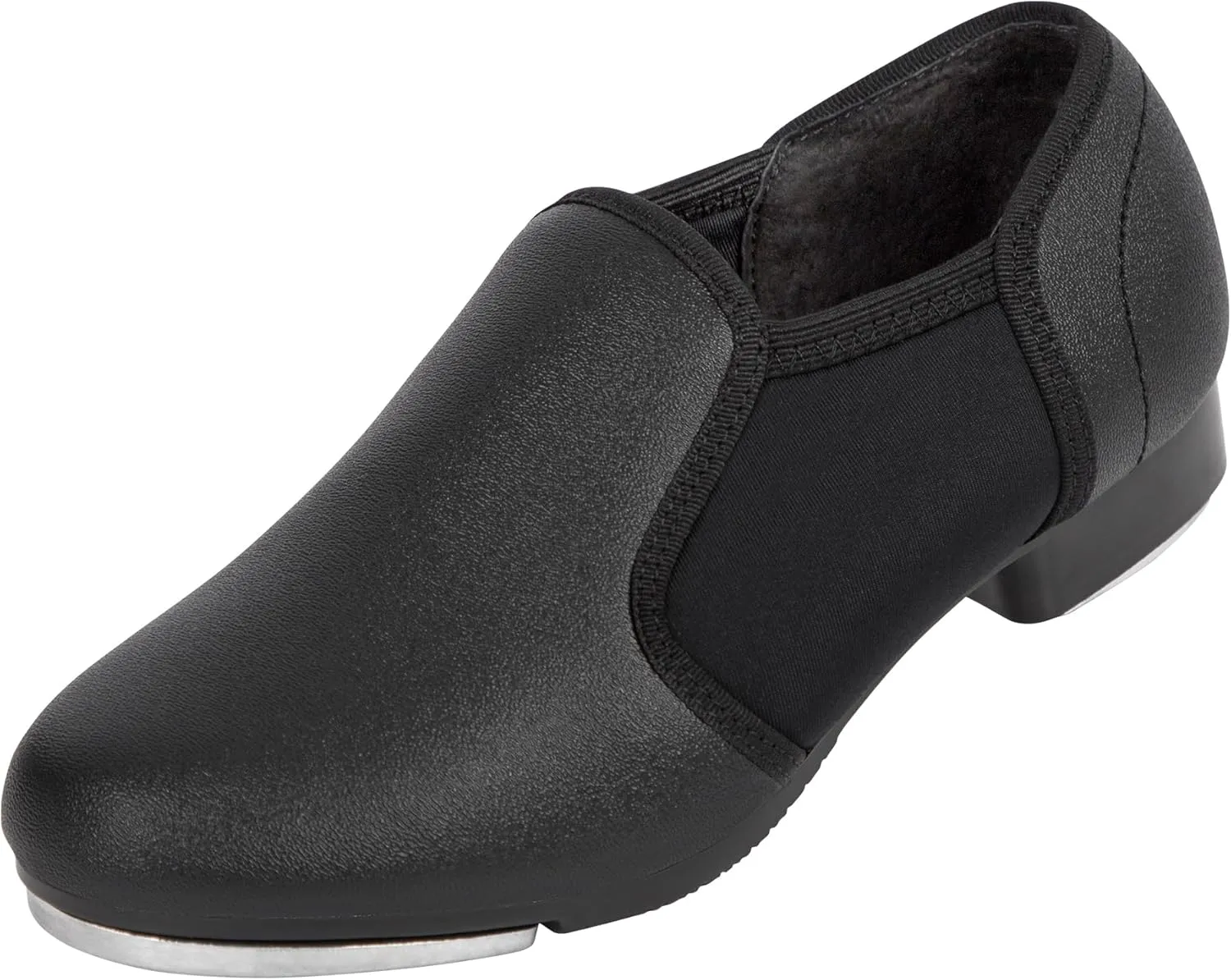 Linodes Unisex-Child Elastic Slip on Tap Shoe for Girls and Boys Tap Flat