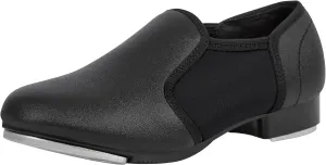 Linodes Unisex-Child Elastic Slip on Tap Shoe for Girls and Boys Tap Flat