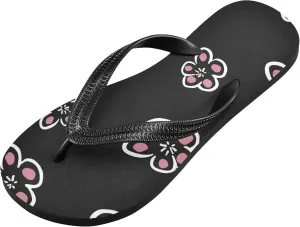 Linqin Flip Flops Slippers for Women/Men Outdoor Summer Beach Sandals Shower Shoes with Butterfly Daisy Flower Free Element