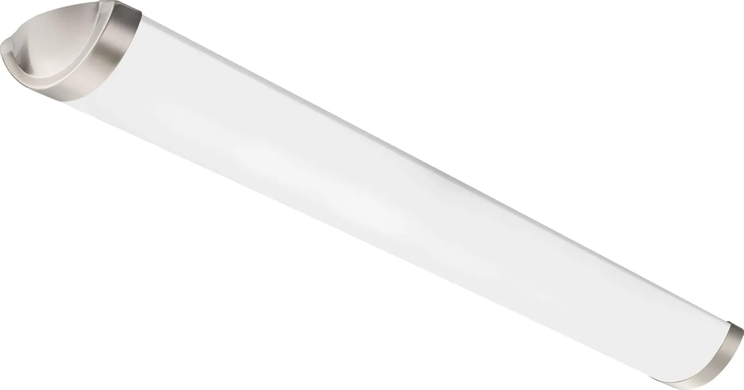 Lithonia Lighting FMLCRSLS 48IN 30K40K50K 90CRI BN Linear Flush Mount with Selectable Color Temperature, 48 in, Brushed Nickel