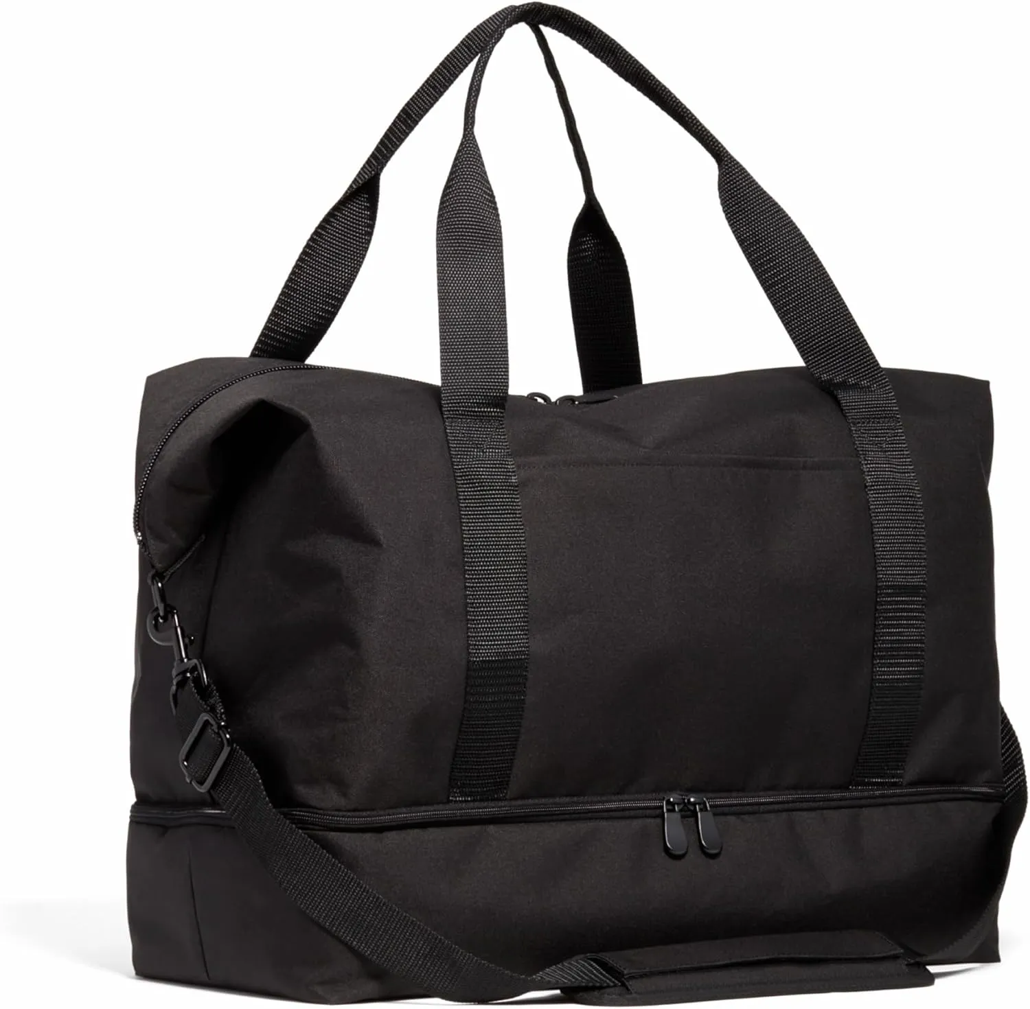 Lo & Sons Catalina Deluxe Weekender - Recycled Poly Large Capacity (49L) Travel Duffel With Shoe Compartment, Luggage Sleeve, Padded Strap | Versatile Durable Bag For Women, Men for Weekend, Carry On