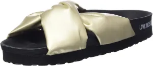 Love Moschino Women's Ja28514g0gif0900 Mule, platinum, 7 Women