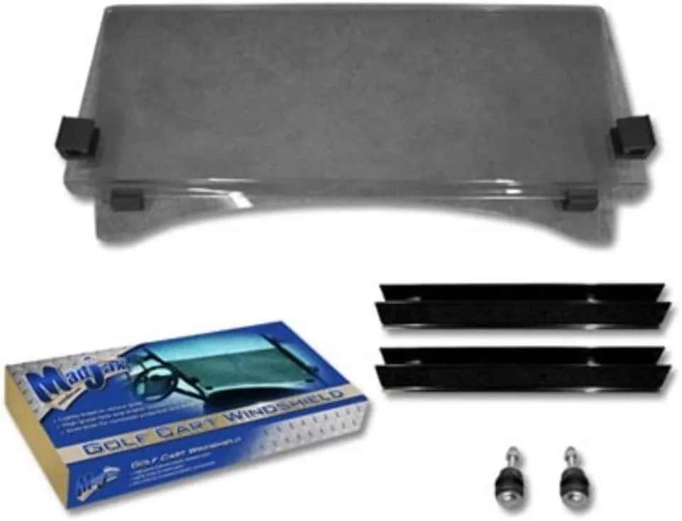 MadJax Club Car Precedent Folding Golf Cart Windshield | Tinted Acrylic | Compatible with 2004-Up Models