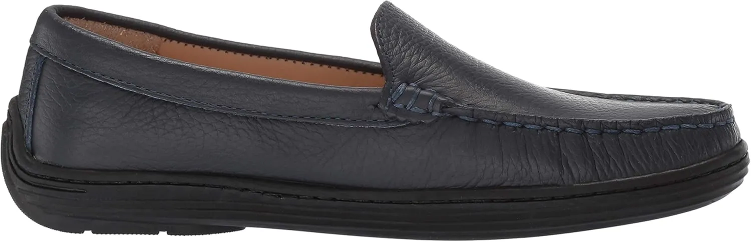 MARC JOSEPH NEW YORK Kids' Leather Boys/Girls Casual Comfort Slip on Moccasin Venetian Loafer Driving Style