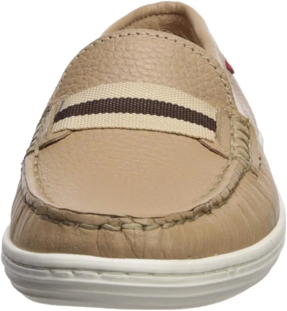 Marc Joseph New York Unisex-Child Kids Boys/Girls Leather Elastic Grow Gain Loafer