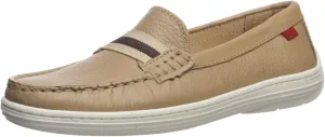 Marc Joseph New York Unisex-Child Kids Boys/Girls Leather Elastic Grow Gain Loafer